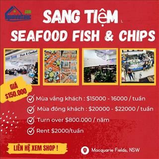 Sang lại tiệm Seafood Fish & Chips, doanh thu cao, khách ổn định