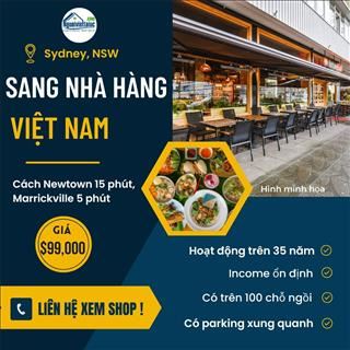 Sang nhà hàng Việt income ổn định, có parking xung quanh