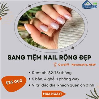 Sang lại tiệm nail đẹp, rộng rãi vùng Cardiff, NSW